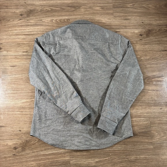 Ash & Erie Heather Charcoal Brushed Shirt Men's Size Medium - Picture 7 of 7